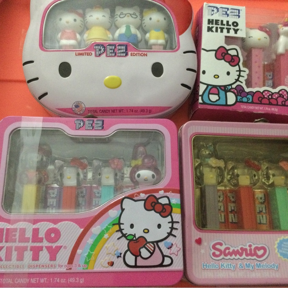 Hello Kitty Pez Tins Set Lot